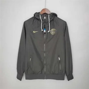 21-22 PSG Black Windbreaker