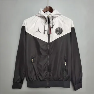 20-21 PSG blackwhite classic style windbreaker