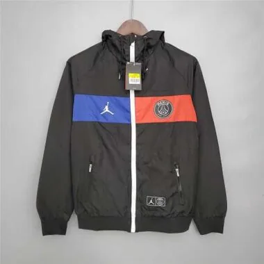 20-21 PSG Black and Blue&Red Windbreaker