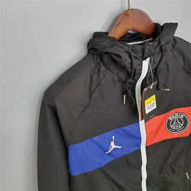 20-21 PSG Black and Blue&Red Windbreaker