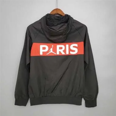 20-21 PSG Black and Blue&Red Windbreaker