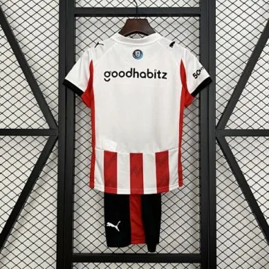25-26 PSV Eindhoven Home Kids Kit Soccer T-Shirt