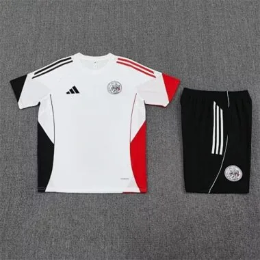 25-26 Ajax White Training Kits Football Tracksuits