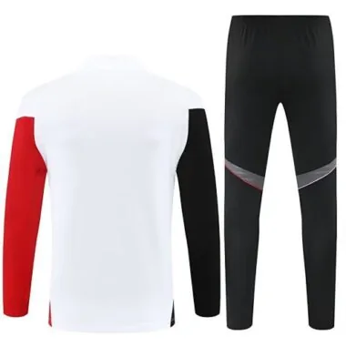 25-26 Ajax White Football Tracksuits Long Jacket Suits