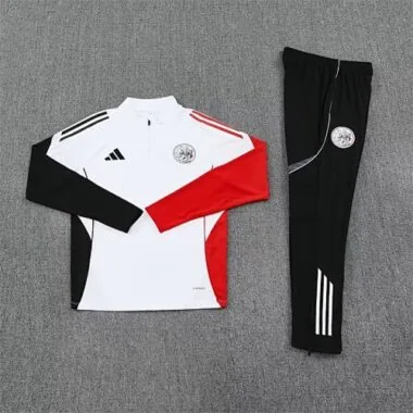 25-26 Ajax White Football Tracksuits Long Jacket Suits