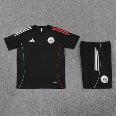 25-26 Ajax Black Training Kits Football Tracksuits