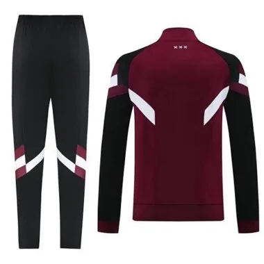 24-25 Ajax Football Red Tracksuit Long Jacket Suits