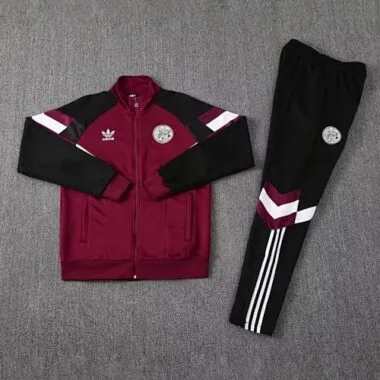 24-25 Ajax Football Red Tracksuit Long Jacket Suits