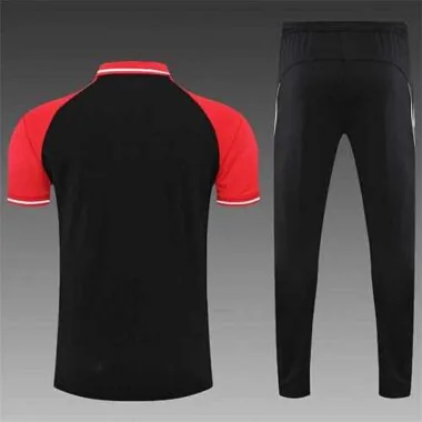 Polo Ajax black red-sleeves