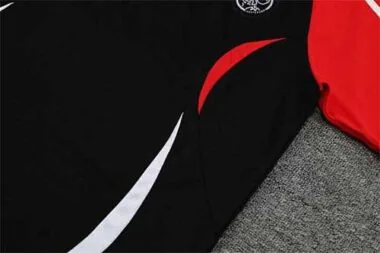 Polo Ajax black red-sleeves