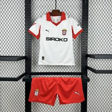 25-26 Sporting de Gijón Third Jersey Kids Kit Soccer T-Shirt AAAAJersey Supply Yupoo
