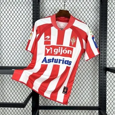 Retro 08-09 Sporting de Gijón Home Kit Soccer AAAAJersey Yupoo