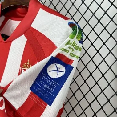 Retro 08-09 Sporting de Gijón Home Kit Soccer