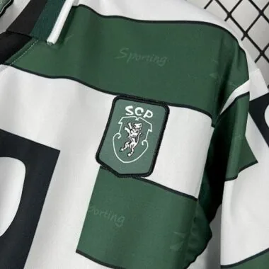 00-01 Sporting Lisbon Home Retro Kit Vintage T-Shirt Soccer