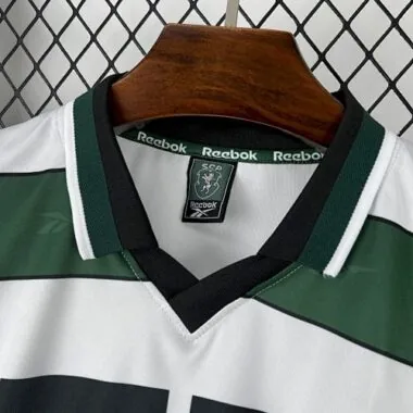 00-01 Sporting Lisbon Home Retro Kit Vintage T-Shirt Soccer