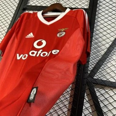 02-03 Benfica Home Retro Kit Vintage Shirt Soccer
