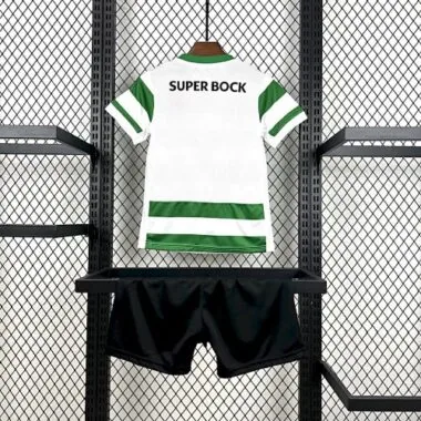25-26 Sporting CP Home Kid Kits Youth Apparels Soccer