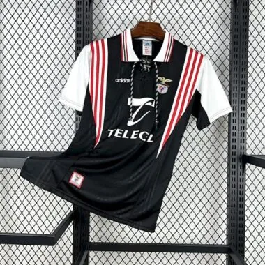 97-98 Benfica Away Retro Kit Vintage T-Shirt Soccer