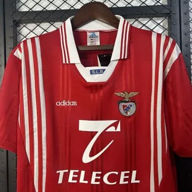 97-98 Benfica Home Retro Kit Vintage Shirt Soccer