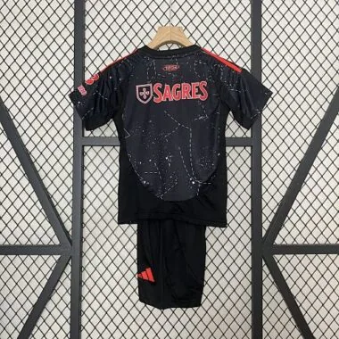 24-25 Benfica Away Kid Kits Youth Apparels Sport
