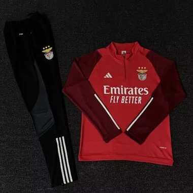 23-24 Benfica Training Suits Red Long Sleeve Kits Football Jerseys
