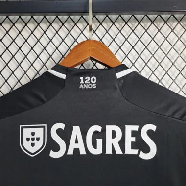 23-24 Benfica Away Kit Black Shirt Football Jerseys