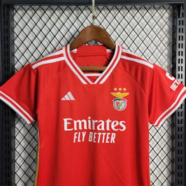 23-24 Benfica Home Kids Kits Football Jerseys