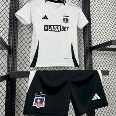 25-26 Colo-Colo Home Kids Kit Soccer