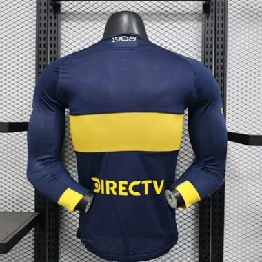 25-26 Boca Home Long Sleeves Kit Player Version Soccer