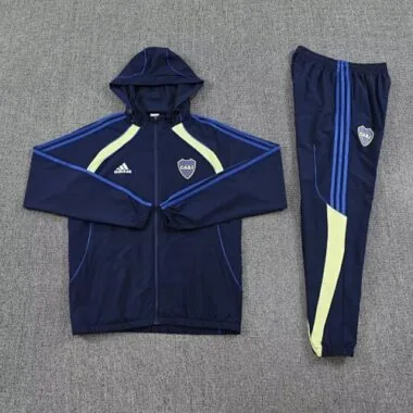 25-26 Boca Juniors Windbreaker Jackets Kit Soccer T-Shirt