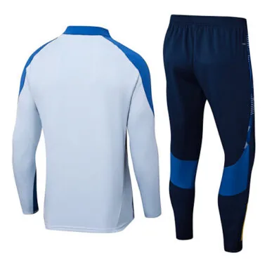 25-26 Boca Juniors White&amp;Blue Training Kits Long Football Tracksuits