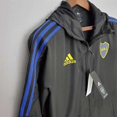 22-23 Boca Juniors black windbreaker