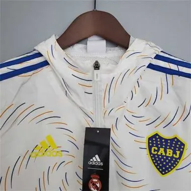 21-22 Boca Juniors white windbreaker