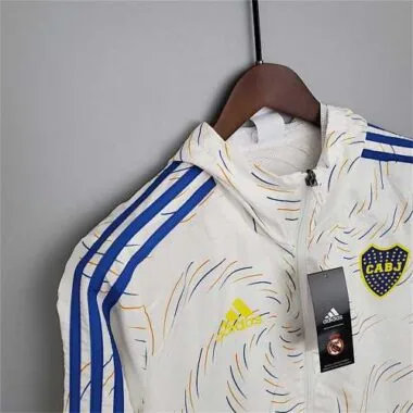 21-22 Boca Juniors white windbreaker