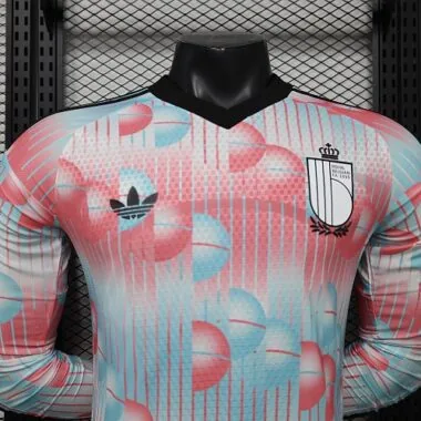 World Cup Jersey 2026 Belgium Away Long Sleeves Kit Player Version Soccer T-Shirt