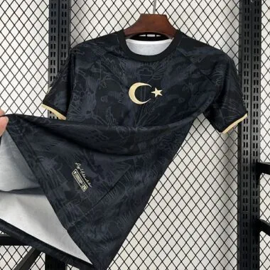 World Cup Jersey 2026 Turkey Black Heritage Kit Soccer T-Shirt