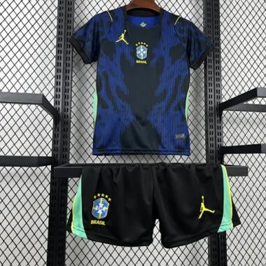 World Cup Jersey 2026 Brazil Away Kids Kit Soccer T-Shirt