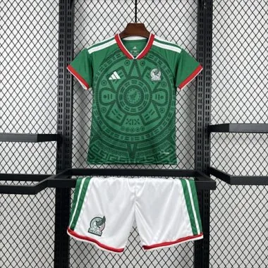 World Cup Jersey 2026 Mexico Home Kids Kit Soccer T-Shirt AAAAJersey Supply Yupoo