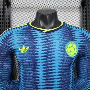 World Cup Jersey 2026 Colombia Away Long Sleeves Kit Player Version Soccer T-Shirt