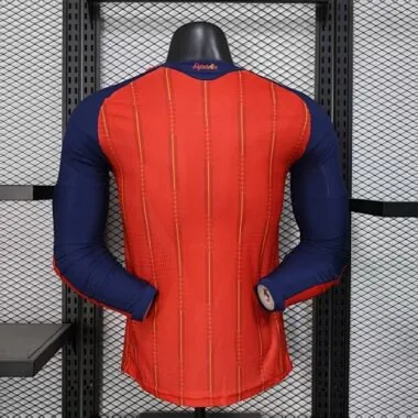World Cup Jersey 2026 Spain Home Long Sleeves Kit Player Version Soccer T-Shirt