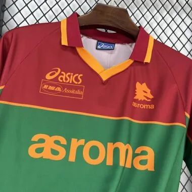 95-96 Roma Pre-Match Kit Retro Soccer T-Shirt