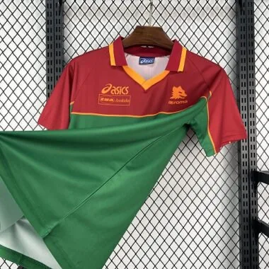 95-96 Roma Pre-Match Kit Retro Soccer T-Shirt