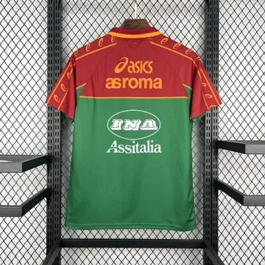 95-96 Roma Pre-Match Kit Retro Soccer T-Shirt