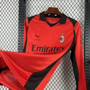 26-27 AC Milan Fourth Long Sleeves Kit Soccer T-Shirt