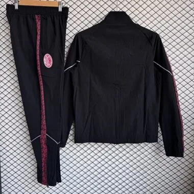 26-27 AC Milan Black Windbreaker Jackets Kit Soccer T-Shirt
