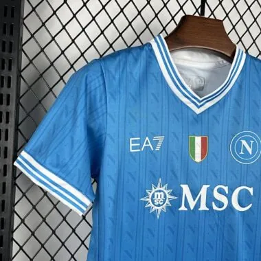 25-26 Napoli Home Kids Kit Soccer T-Shirt