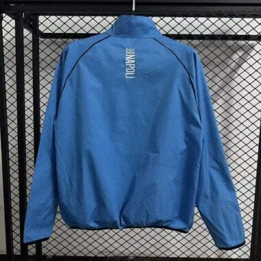 25-26 Napoli Blue Windbreaker Jackets Kit Soccer T-Shirt