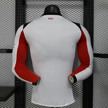 25-26 AC Milan Away Long Sleeves Kit Player Version Soccer T-Shirt