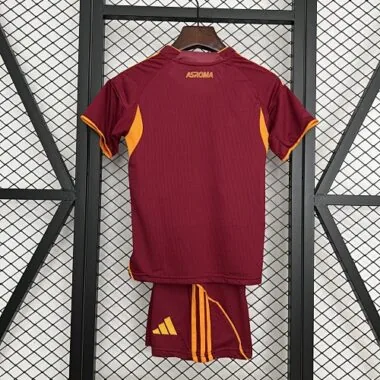 25-26 Roma Home Kids Kit Soccer T-Shirt