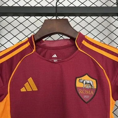 25-26 Roma Home Kids Kit Soccer T-Shirt